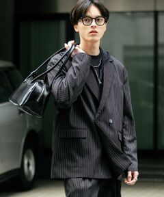 SENSE OF PLACE by URBAN RESEARCH / センスオブプレイス バイ アーバンリサーチ その他アウター | 『セットアップ対応』ピンストライプルーズテーラードジャケット