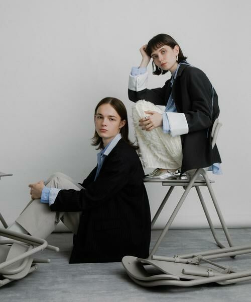 SENSE OF PLACE by URBAN RESEARCH / センスオブプレイス バイ アーバンリサーチ その他アウター | 『セットアップ対応』ピンストライプルーズテーラードジャケット | 詳細10