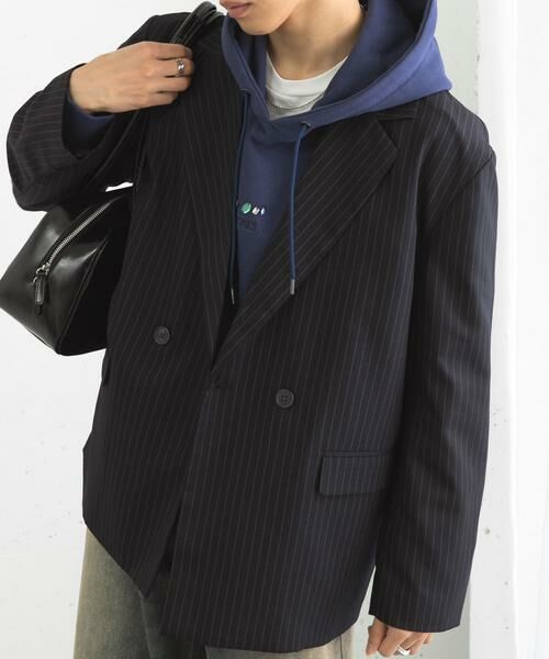SENSE OF PLACE by URBAN RESEARCH / センスオブプレイス バイ アーバンリサーチ その他アウター | 『セットアップ対応』ピンストライプルーズテーラードジャケット | 詳細12