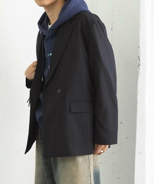 SENSE OF PLACE by URBAN RESEARCH / センスオブプレイス バイ アーバンリサーチ その他アウター | 『セットアップ対応』ピンストライプルーズテーラードジャケット | 詳細13