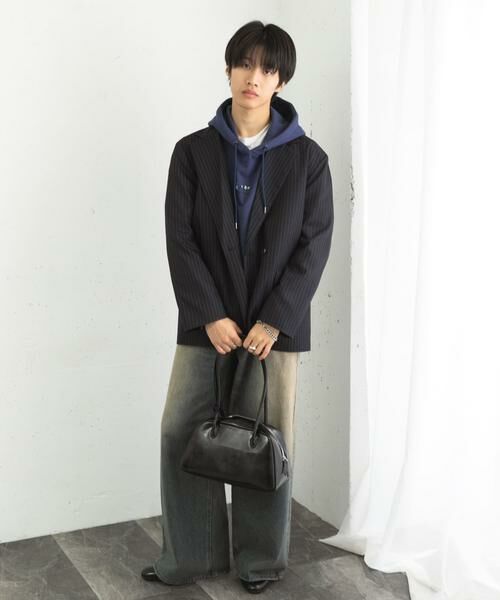 SENSE OF PLACE by URBAN RESEARCH / センスオブプレイス バイ アーバンリサーチ その他アウター | 『セットアップ対応』ピンストライプルーズテーラードジャケット | 詳細15