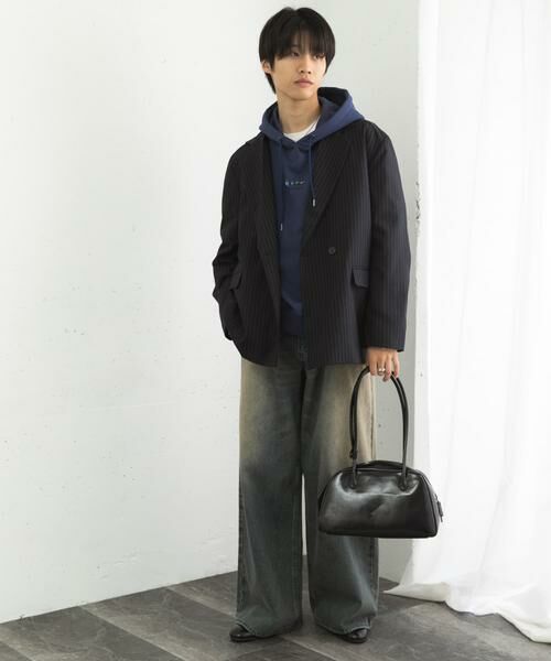 SENSE OF PLACE by URBAN RESEARCH / センスオブプレイス バイ アーバンリサーチ その他アウター | 『セットアップ対応』ピンストライプルーズテーラードジャケット | 詳細17