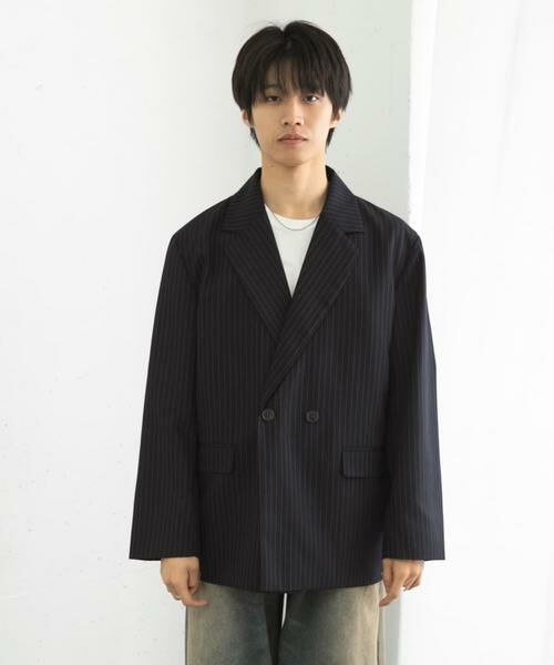 SENSE OF PLACE by URBAN RESEARCH / センスオブプレイス バイ アーバンリサーチ その他アウター | 『セットアップ対応』ピンストライプルーズテーラードジャケット | 詳細18