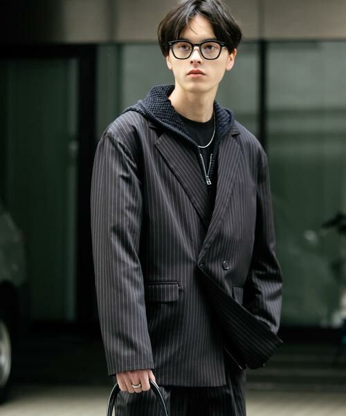 SENSE OF PLACE by URBAN RESEARCH / センスオブプレイス バイ アーバンリサーチ その他アウター | 『セットアップ対応』ピンストライプルーズテーラードジャケット | 詳細29