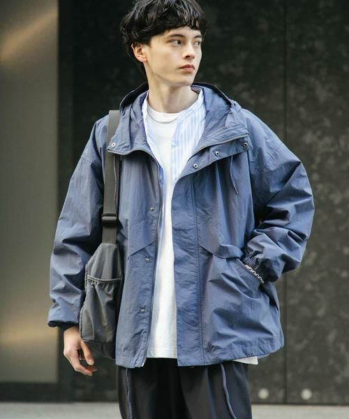 SENSE OF PLACE by URBAN RESEARCH/センスオブプレイス バイ アーバンリサーチ ライトフーディブルゾン ブルー M SENSE OF PLACE by URBAN RESEARCH/センスオブプレイス バイ アーバンリサーチ ライトフーディブルゾン ブルー M