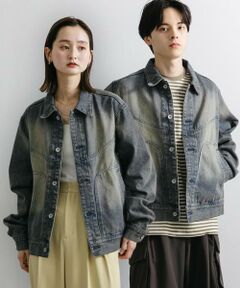 SENSE OF PLACE by URBAN RESEARCH / センスオブプレイス バイ アーバンリサーチ Gジャン・デニムジャケット | 『ユニセックス』『セットアップ対応』ヴィンテージライクデニムブルゾン