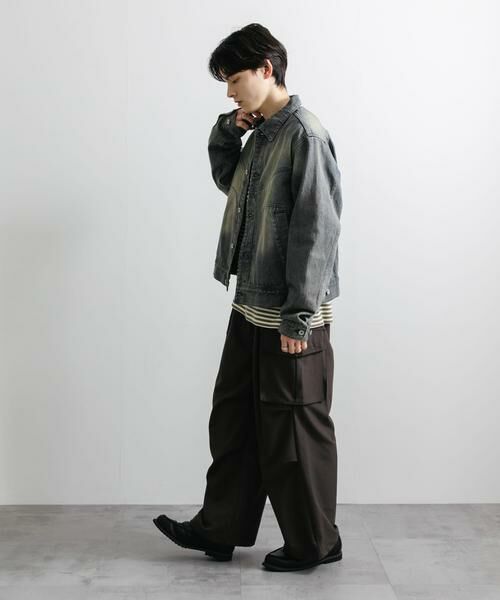 SENSE OF PLACE by URBAN RESEARCH / センスオブプレイス バイ アーバンリサーチ Gジャン・デニムジャケット | 『ユニセックス』『セットアップ対応』ヴィンテージライクデニムブルゾン | 詳細10