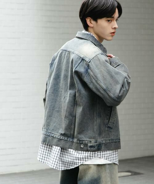 SENSE OF PLACE by URBAN RESEARCH / センスオブプレイス バイ アーバンリサーチ Gジャン・デニムジャケット | 『ユニセックス』『セットアップ対応』ヴィンテージライクデニムブルゾン | 詳細16