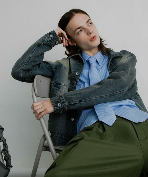 SENSE OF PLACE by URBAN RESEARCH / センスオブプレイス バイ アーバンリサーチ Gジャン・デニムジャケット | 『ユニセックス』『セットアップ対応』ヴィンテージライクデニムブルゾン | 詳細19