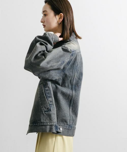 SENSE OF PLACE by URBAN RESEARCH / センスオブプレイス バイ アーバンリサーチ Gジャン・デニムジャケット | 『ユニセックス』『セットアップ対応』ヴィンテージライクデニムブルゾン | 詳細2