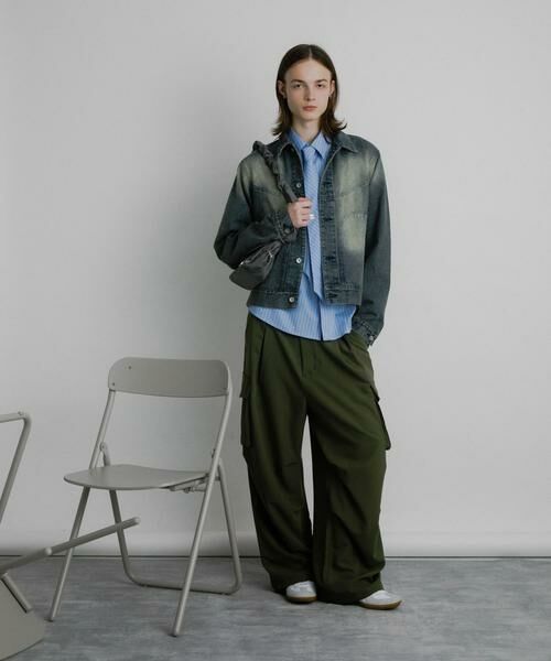 SENSE OF PLACE by URBAN RESEARCH / センスオブプレイス バイ アーバンリサーチ Gジャン・デニムジャケット | 『ユニセックス』『セットアップ対応』ヴィンテージライクデニムブルゾン | 詳細22