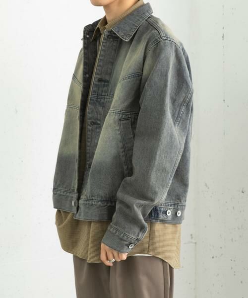 SENSE OF PLACE by URBAN RESEARCH / センスオブプレイス バイ アーバンリサーチ Gジャン・デニムジャケット | 『ユニセックス』『セットアップ対応』ヴィンテージライクデニムブルゾン | 詳細24