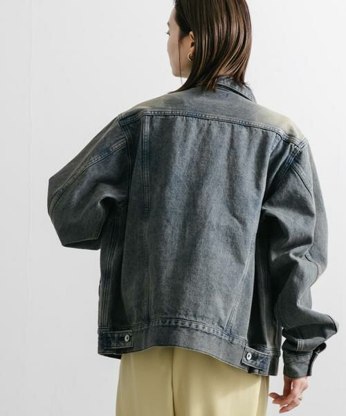 SENSE OF PLACE by URBAN RESEARCH / センスオブプレイス バイ アーバンリサーチ Gジャン・デニムジャケット | 『ユニセックス』『セットアップ対応』ヴィンテージライクデニムブルゾン | 詳細3
