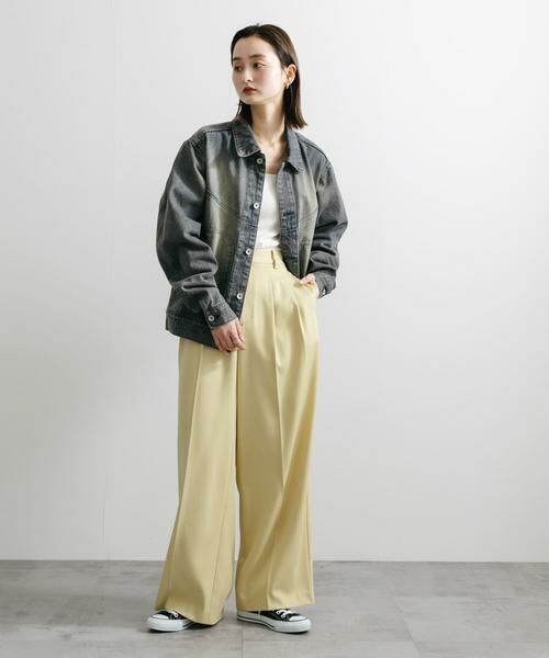 SENSE OF PLACE by URBAN RESEARCH / センスオブプレイス バイ アーバンリサーチ Gジャン・デニムジャケット | 『ユニセックス』『セットアップ対応』ヴィンテージライクデニムブルゾン | 詳細4