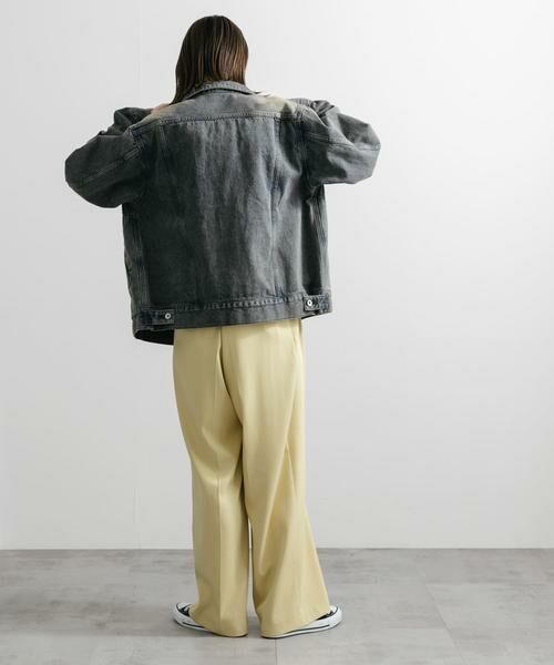 SENSE OF PLACE by URBAN RESEARCH / センスオブプレイス バイ アーバンリサーチ Gジャン・デニムジャケット | 『ユニセックス』『セットアップ対応』ヴィンテージライクデニムブルゾン | 詳細5