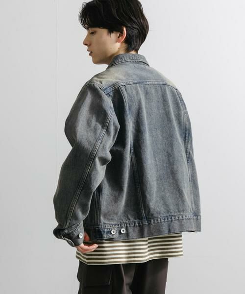SENSE OF PLACE by URBAN RESEARCH / センスオブプレイス バイ アーバンリサーチ Gジャン・デニムジャケット | 『ユニセックス』『セットアップ対応』ヴィンテージライクデニムブルゾン | 詳細8