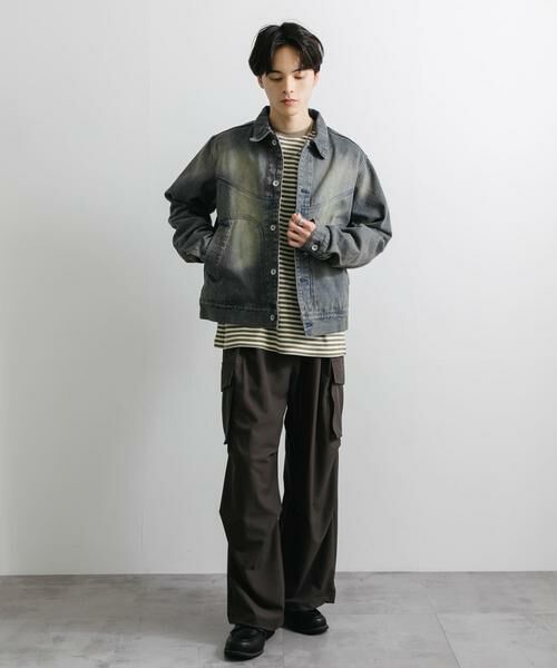 SENSE OF PLACE by URBAN RESEARCH / センスオブプレイス バイ アーバンリサーチ Gジャン・デニムジャケット | 『ユニセックス』『セットアップ対応』ヴィンテージライクデニムブルゾン | 詳細9