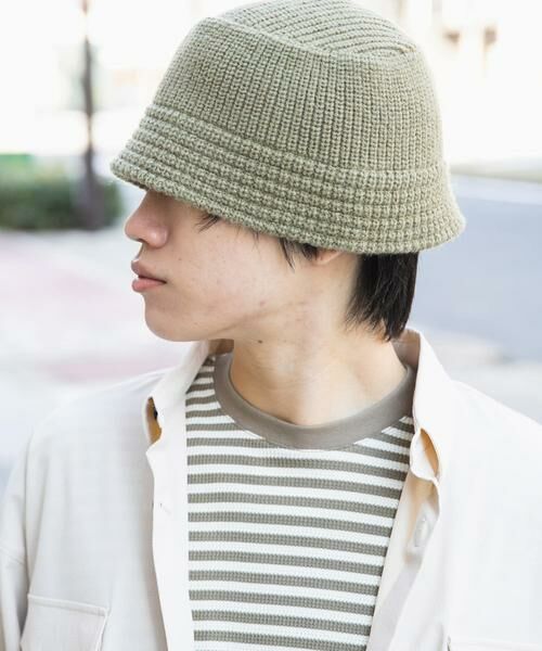SENSE OF PLACE by URBAN RESEARCH/センスオブプレイス バイ アーバンリサーチ ニットバケットハット カーキ one SENSE OF PLACE by URBAN RESEARCH/センスオブプレイス バイ アーバンリサーチ ニットバケットハット カーキ one