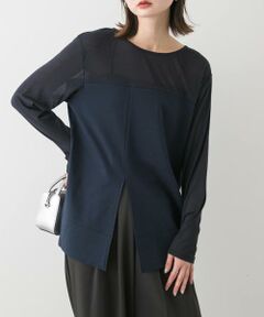 SENSE OF PLACE by URBAN RESEARCH / センスオブプレイス バイ アーバンリサーチ Tシャツ | クルーネックドッキングスリットトップ