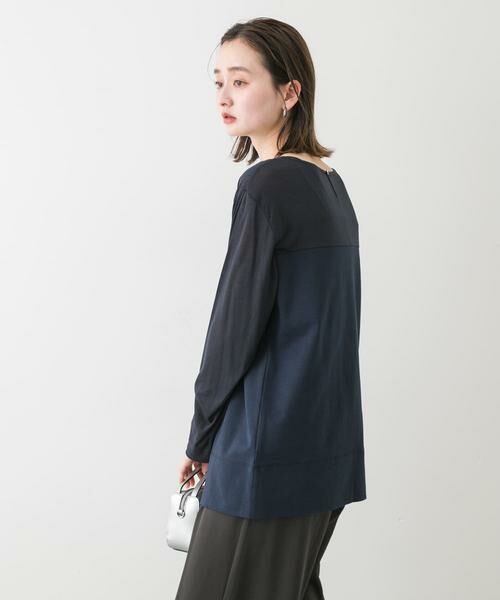 SENSE OF PLACE by URBAN RESEARCH / センスオブプレイス バイ アーバンリサーチ Tシャツ | クルーネックドッキングスリットトップ | 詳細2