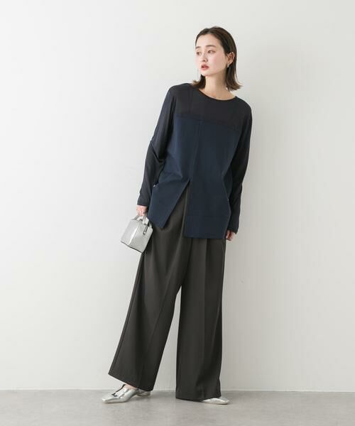 SENSE OF PLACE by URBAN RESEARCH / センスオブプレイス バイ アーバンリサーチ Tシャツ | クルーネックドッキングスリットトップ | 詳細5