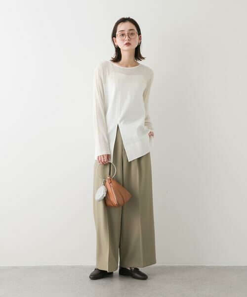 SENSE OF PLACE by URBAN RESEARCH / センスオブプレイス バイ アーバンリサーチ Tシャツ | クルーネックドッキングスリットトップ | 詳細19