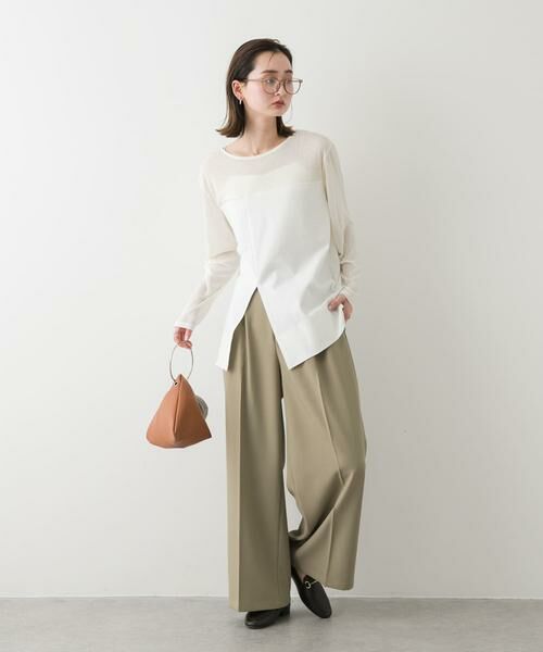 SENSE OF PLACE by URBAN RESEARCH / センスオブプレイス バイ アーバンリサーチ Tシャツ | クルーネックドッキングスリットトップ | 詳細20