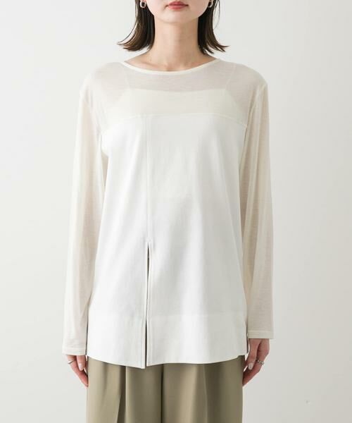 SENSE OF PLACE by URBAN RESEARCH / センスオブプレイス バイ アーバンリサーチ Tシャツ | クルーネックドッキングスリットトップ | 詳細22