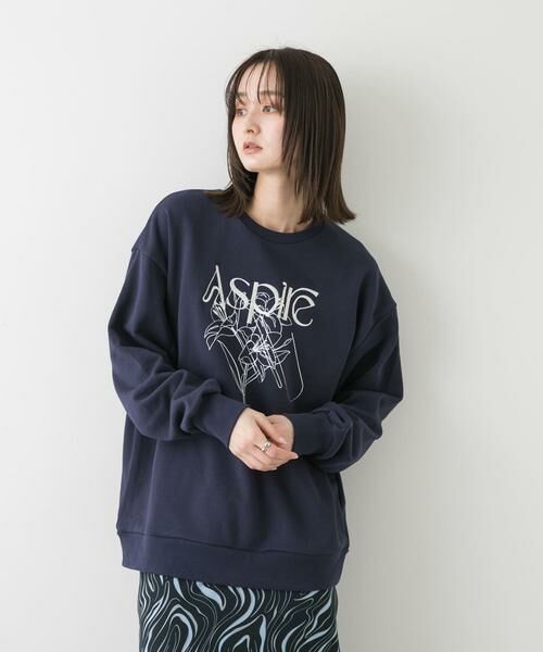 SENSE OF PLACE by URBAN RESEARCH / センスオブプレイス バイ アーバンリサーチ スウェット | シシュウグラフィックルーズスウェット | 詳細2