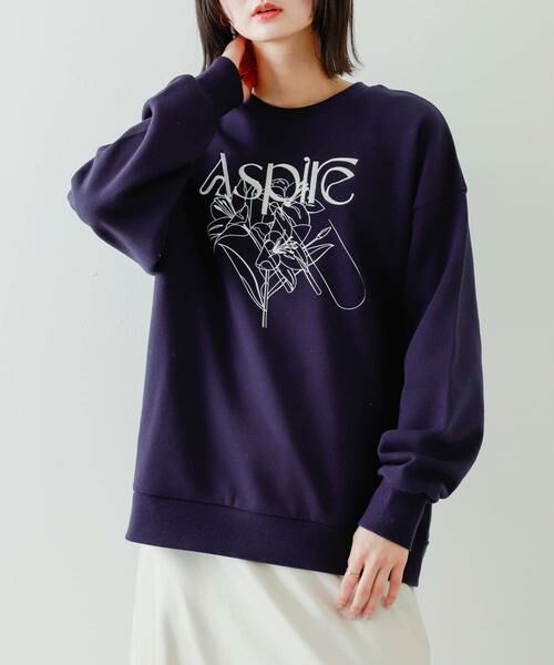 SENSE OF PLACE by URBAN RESEARCH / センスオブプレイス バイ アーバンリサーチ スウェット | シシュウグラフィックルーズスウェット | 詳細5