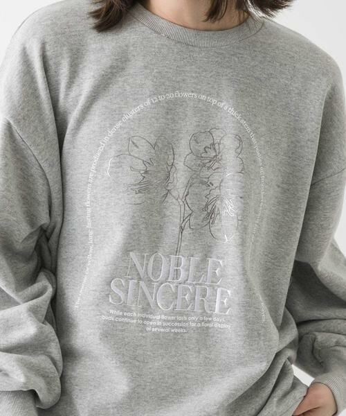 SENSE OF PLACE by URBAN RESEARCH / センスオブプレイス バイ アーバンリサーチ スウェット | シシュウグラフィックルーズスウェット | 詳細10