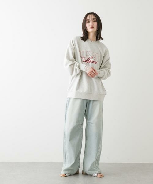 SENSE OF PLACE by URBAN RESEARCH / センスオブプレイス バイ アーバンリサーチ スウェット | シシュウグラフィックルーズスウェット | 詳細26
