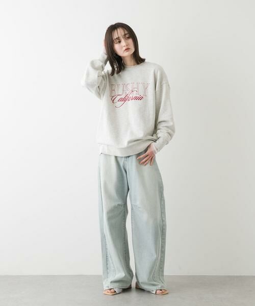 SENSE OF PLACE by URBAN RESEARCH / センスオブプレイス バイ アーバンリサーチ スウェット | シシュウグラフィックルーズスウェット | 詳細27