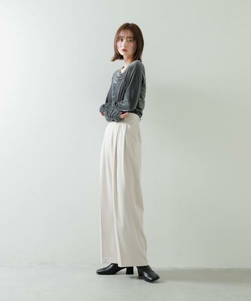 SENSE OF PLACE by URBAN RESEARCH / センスオブプレイス バイ アーバンリサーチ Tシャツ | シアーベロアTシャツ | 詳細24