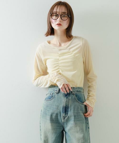 SENSE OF PLACE by URBAN RESEARCH / センスオブプレイス バイ アーバンリサーチ Tシャツ | シアーベロアTシャツ | 詳細28