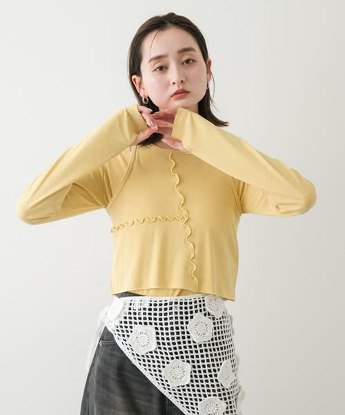 SENSE OF PLACE by URBAN RESEARCH / センスオブプレイス バイ アーバンリサーチ Tシャツ | 2Pレイヤードメロートップ | 詳細5