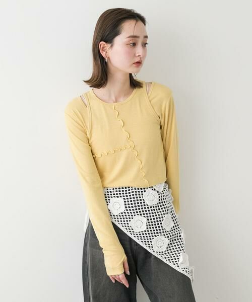 SENSE OF PLACE by URBAN RESEARCH / センスオブプレイス バイ アーバンリサーチ Tシャツ | 2Pレイヤードメロートップ | 詳細6