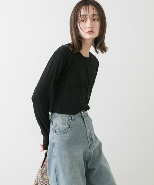 SENSE OF PLACE by URBAN RESEARCH / センスオブプレイス バイ アーバンリサーチ Tシャツ | 2Pレイヤードメロートップ | 詳細16