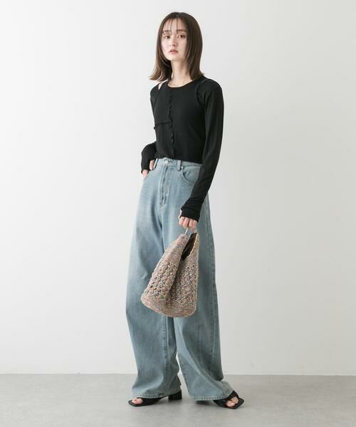 SENSE OF PLACE by URBAN RESEARCH / センスオブプレイス バイ アーバンリサーチ Tシャツ | 2Pレイヤードメロートップ | 詳細18