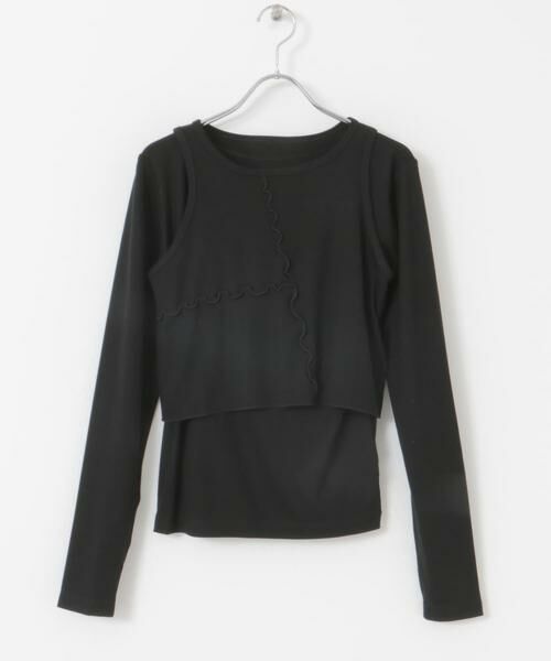 SENSE OF PLACE by URBAN RESEARCH / センスオブプレイス バイ アーバンリサーチ Tシャツ | 2Pレイヤードメロートップ | 詳細22