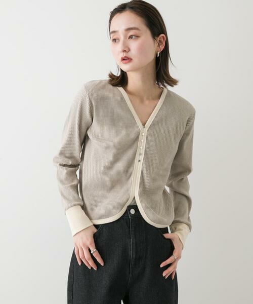 SENSE OF PLACE by URBAN RESEARCH / センスオブプレイス バイ アーバンリサーチ Tシャツ | Vネックバイカラートップ | 詳細8