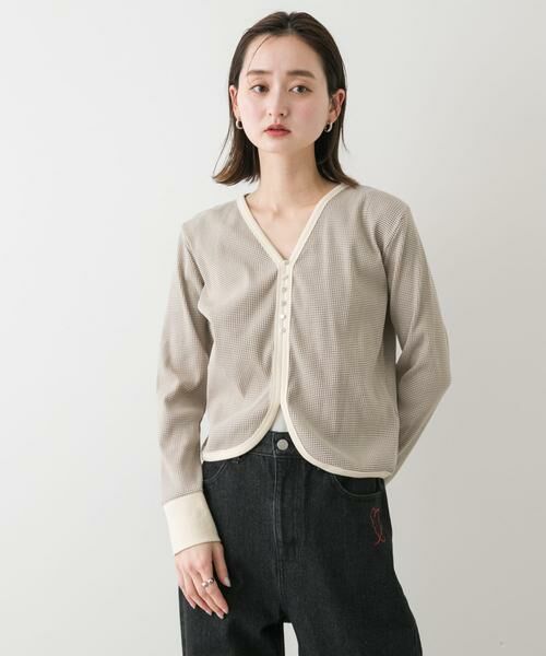 SENSE OF PLACE by URBAN RESEARCH / センスオブプレイス バイ アーバンリサーチ Tシャツ | Vネックバイカラートップ | 詳細9