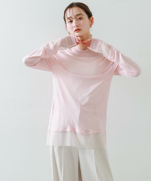 SENSE OF PLACE by URBAN RESEARCH / センスオブプレイス バイ アーバンリサーチ Tシャツ | シアーレイヤードTシャツ | 詳細1