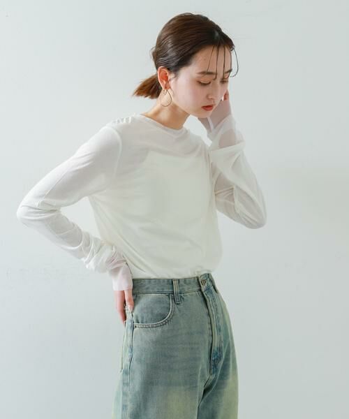 SENSE OF PLACE by URBAN RESEARCH / センスオブプレイス バイ アーバンリサーチ Tシャツ | シアーレイヤードTシャツ | 詳細12