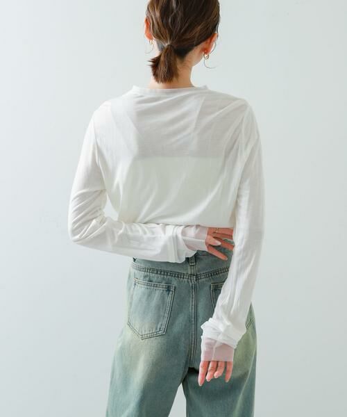 SENSE OF PLACE by URBAN RESEARCH / センスオブプレイス バイ アーバンリサーチ Tシャツ | シアーレイヤードTシャツ | 詳細13