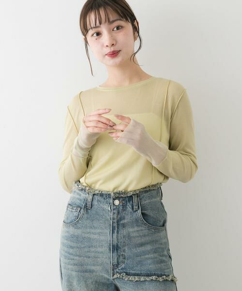 SENSE OF PLACE by URBAN RESEARCH / センスオブプレイス バイ アーバンリサーチ Tシャツ | ラメシアーレイヤードトップ | 詳細3