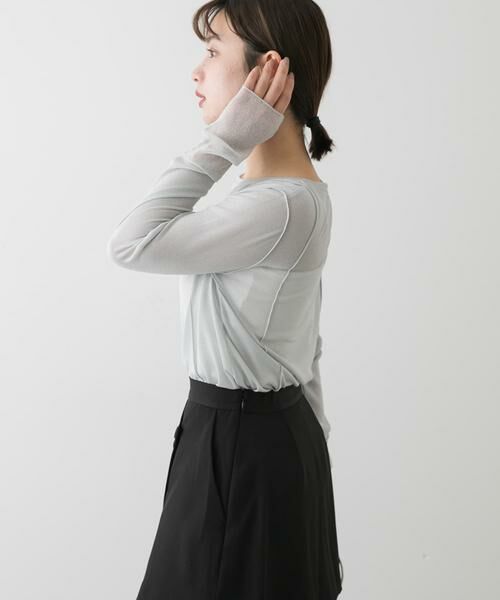 SENSE OF PLACE by URBAN RESEARCH / センスオブプレイス バイ アーバンリサーチ Tシャツ | ラメシアーレイヤードトップ | 詳細14