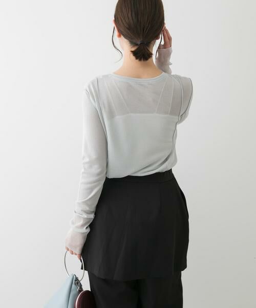 SENSE OF PLACE by URBAN RESEARCH / センスオブプレイス バイ アーバンリサーチ Tシャツ | ラメシアーレイヤードトップ | 詳細15