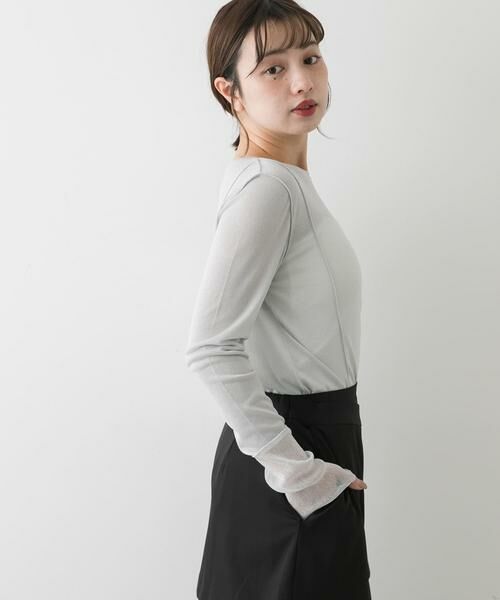 SENSE OF PLACE by URBAN RESEARCH / センスオブプレイス バイ アーバンリサーチ Tシャツ | ラメシアーレイヤードトップ | 詳細16