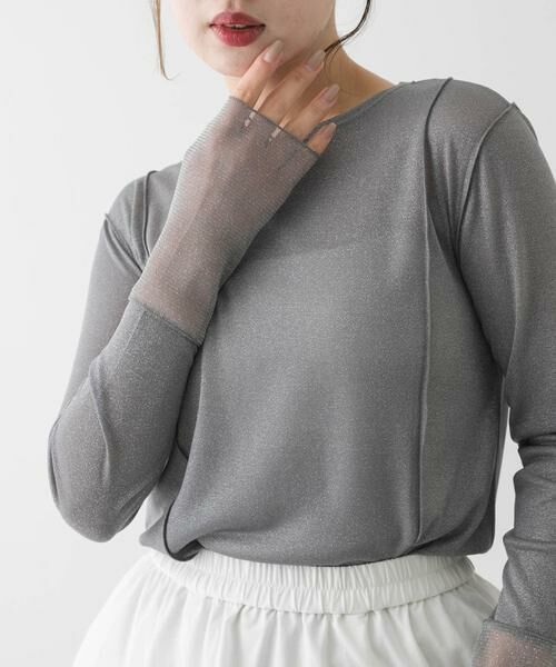 SENSE OF PLACE by URBAN RESEARCH / センスオブプレイス バイ アーバンリサーチ Tシャツ | ラメシアーレイヤードトップ | 詳細26